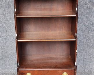 20th Century Seashell Inlaid Tiered Bookcase Display Stand on Casters
