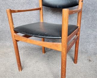 Vintage Mid Century Danish Modern Sax Arm Chair
