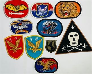 Vintage US Military Vietnam Era ROKA Special Forces Patches - 5th Airborne, Special Operations, Air Force, Navy, Army Infantry and More - 10 Total
