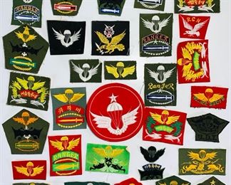 Vintage US Military Vietnam/Korean War Era Service Patches - Airborne, Army Ranger, UDI and More - 32 Total
