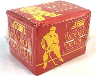 Score 1990 NHL NAtional Hocky League Rookie and Traded 110 Player Card Set Unopened Box
