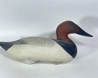 Vintage Eastern Shore Carved Wood Working Duck Decoy with original Paint
