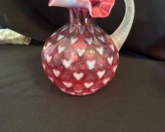 Fenton cranberry glass picture $68