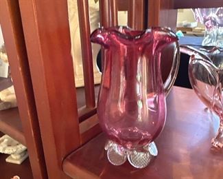 Small cranberry to clear pitcher $38
