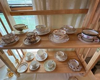 Assorted Limoges, cup and saucer, $12-$14 call for pricing 