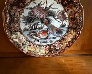 Asian 12 1/2 “ decorative charger 
$50