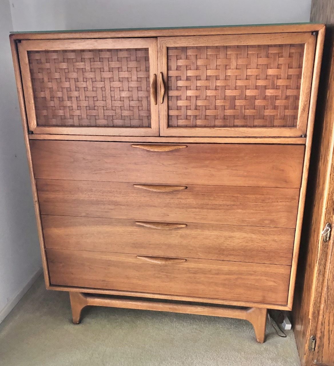 2 Mid Century Lane perception Walnut highboy Dressers