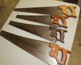 Vintage hand saws