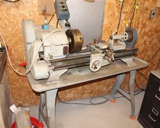 Vintage Logan metal lathe
