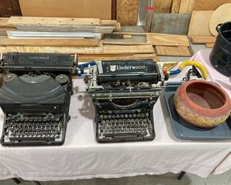 antique typewriters, etc. 