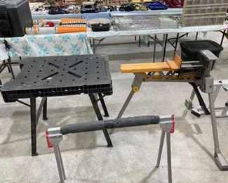 Rockwell Jawhorse, folding work table, small saw horse