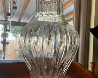 waterford by marquis -large crystal vase 