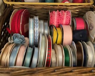 ribbon and other crafts and holiday items 