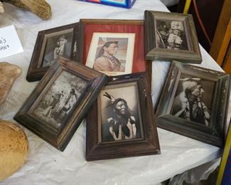 LOT OF NATIVE AMERICAN FRAMED PICTURES