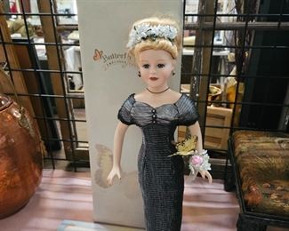 BUTTERFLY KISSES PORCELAIN DOLL AND BATH SIGN