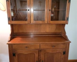 Ethan Allen china cabinet 49"w x  65"h x 17.5"d. $100