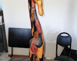 Carved wood Giraffe $15