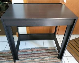 Computer desk or printer table with cord hider in back (see next photo) $25