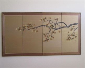 Asian 4-Panel Wall-Mount