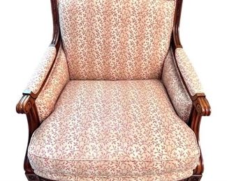 Beautiful Baker Furniture Upholstered Louis XVI Style Armchair