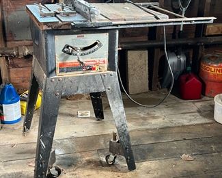 TABLE SAW | Sears Craftsman Class B E37845 10in Table Saw.  -  l. 38 x w. 28.5 x h. 38 in (overall)