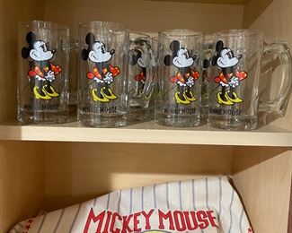 Minnie Mouse glasses and Mickey Mouse t-towel