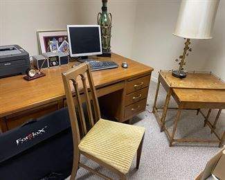 MCM desk, nesting tables, lamps, Portable Photo booth and more