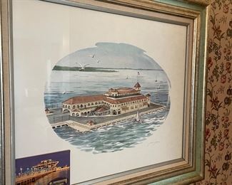 St. Petersburg watercolor - of the original pier
