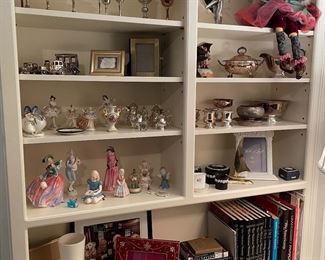 Royal Doulton figurines, silver-plated bowls; vases, books and more!