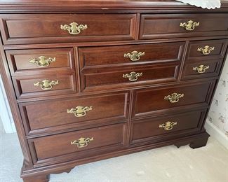 9-drawer mahogany dresser - excellent condition and there is also a mirror available