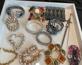 High-end costume bracelets and pins