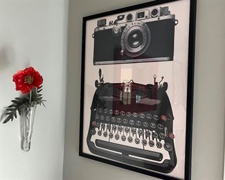 typewriter wall print