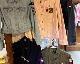casual jackets with vintage patches