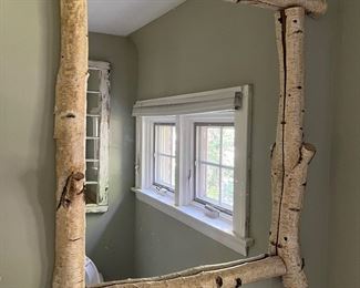 birch framed mirror