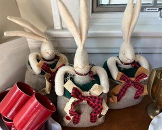 Christmas rabbits