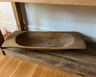 antique dough bowl