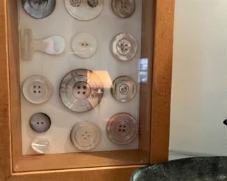 vintage framed buttons