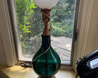 retro glass lamp