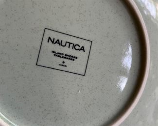 Nautica seafoam green tableware "Island Shores"