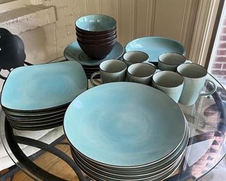 Nautica seafoam green tableware "Island Shores"