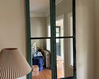 large green framed mirrors (2)