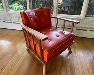 retro MCM orange chair 1682 Robsjohn-Gibbings
