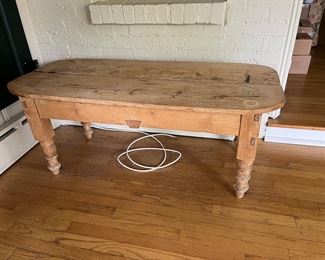 vintage pine coffee table