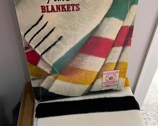 vintage Hudson Bay blanket in orig box