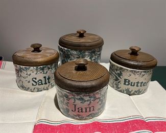 Lots of farmhouse crocks and bowls 