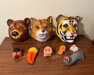 Vintage Halloween costumes and masks