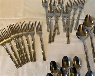 Vintage bamboo flatware 
