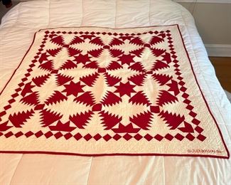 Judi Boisson 50x50 quilt 1991 red white