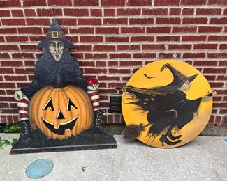 Super cute Halloween wood painted decor
