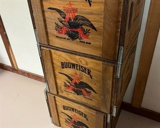 Budweiser wood boxes, they used them for records